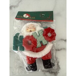 Kurt Adler Santa Christmas Ornament HOHO Vintage New Sealed